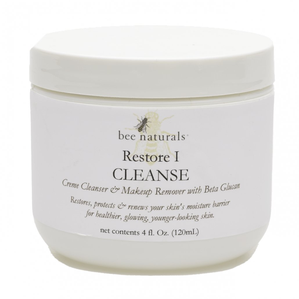 3 - Step Skincare System for Combination Skin – Cleanse, Hydrate, and Repair | Includes Restore Cleansing Creme, Oil - Free Moisturizing Serum & Night Repair Creme | Balances Oily T - Zone & Normal Areas - Bee Naturals