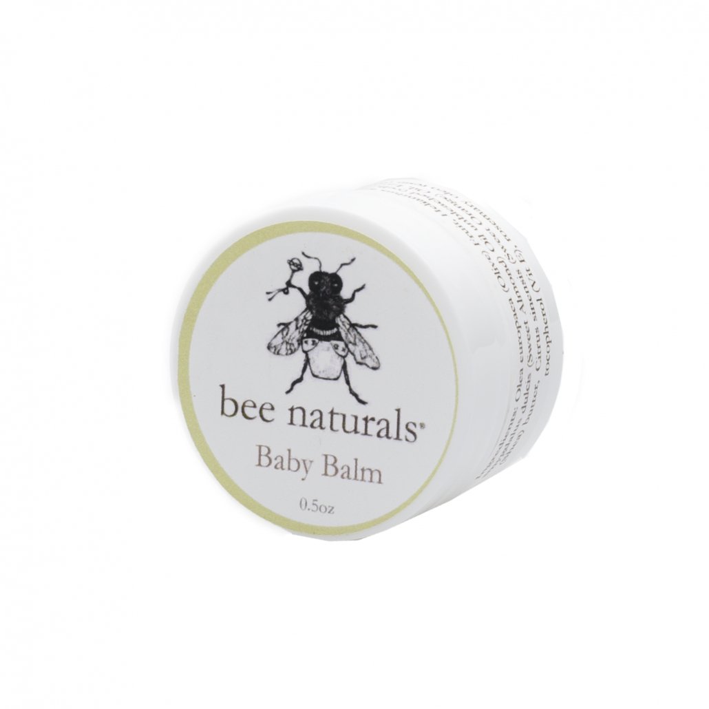 Baby Balm – All - Natural Skin Soother with Beeswax, Shea Butter & Lavender | 0.5 oz Travel Size & 4 oz Full Size | Gentle Relief for Dry, Irritated Skin - Bee Naturals