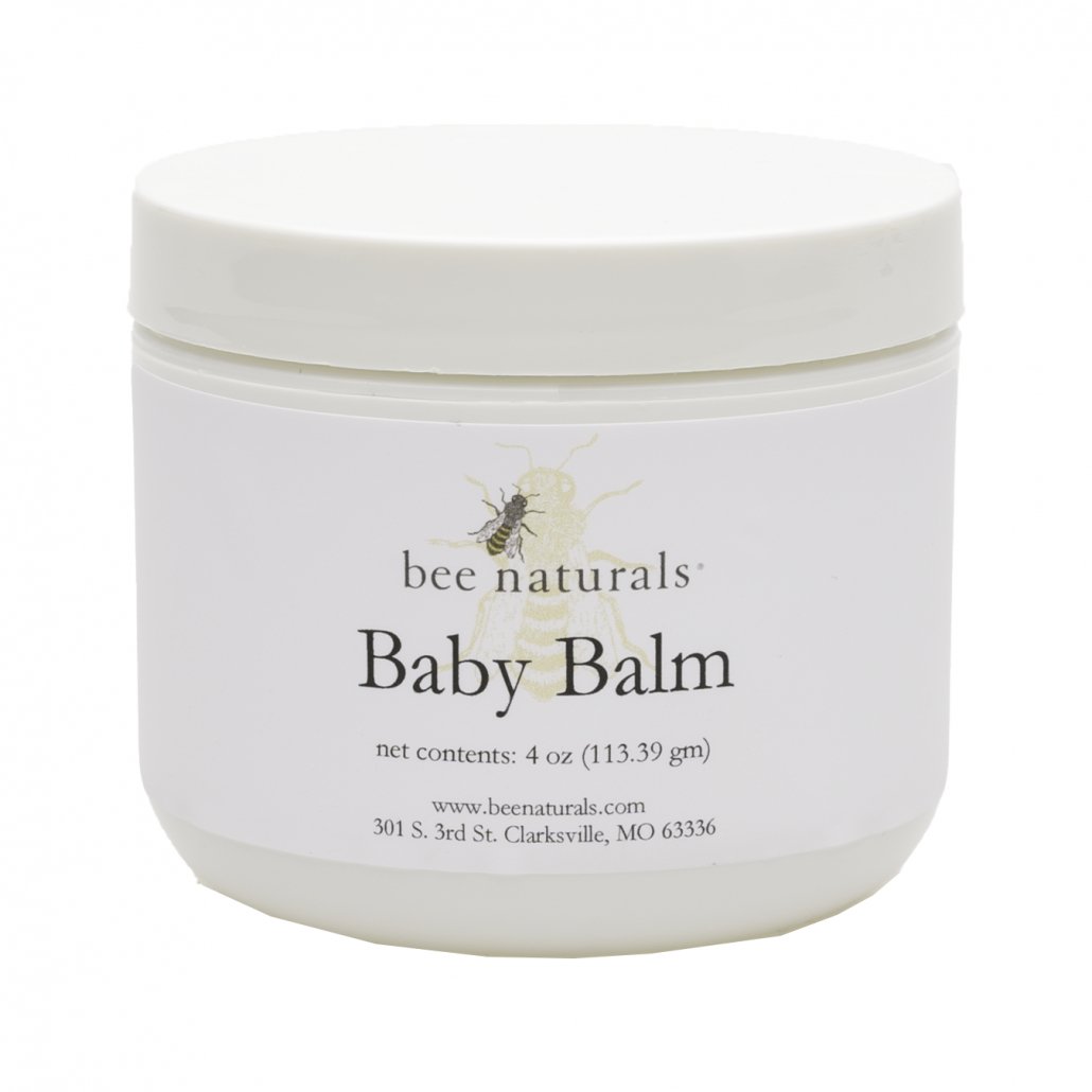 Baby Balm – All - Natural Skin Soother with Beeswax, Shea Butter & Lavender | 0.5 oz Travel Size & 4 oz Full Size | Gentle Relief for Dry, Irritated Skin - Bee Naturals