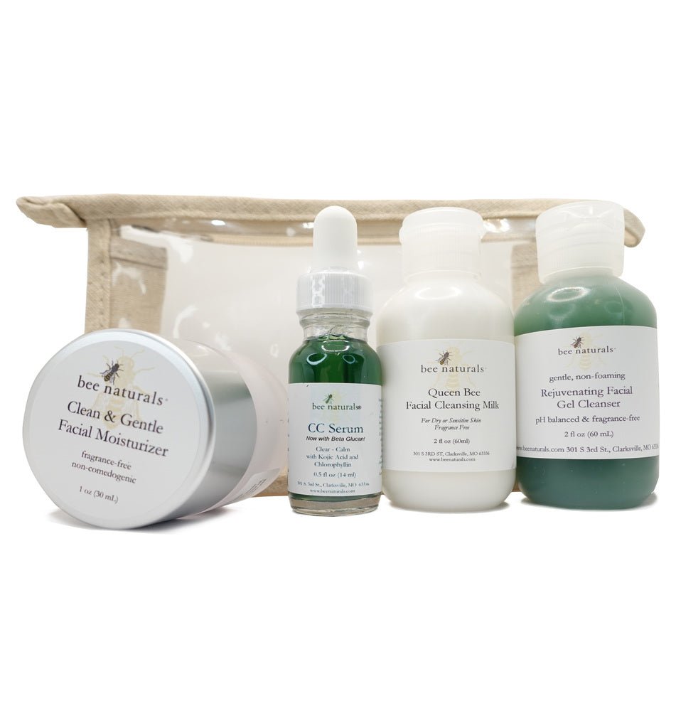 Bee Gentle Essential Skin Care System – 360 - Degree Skincare for Sensitive, Reactive, and Dehydrated Skin | Hydration, Soothing, & Gentle Cleansing | Fragrance - Free - Bee Naturals