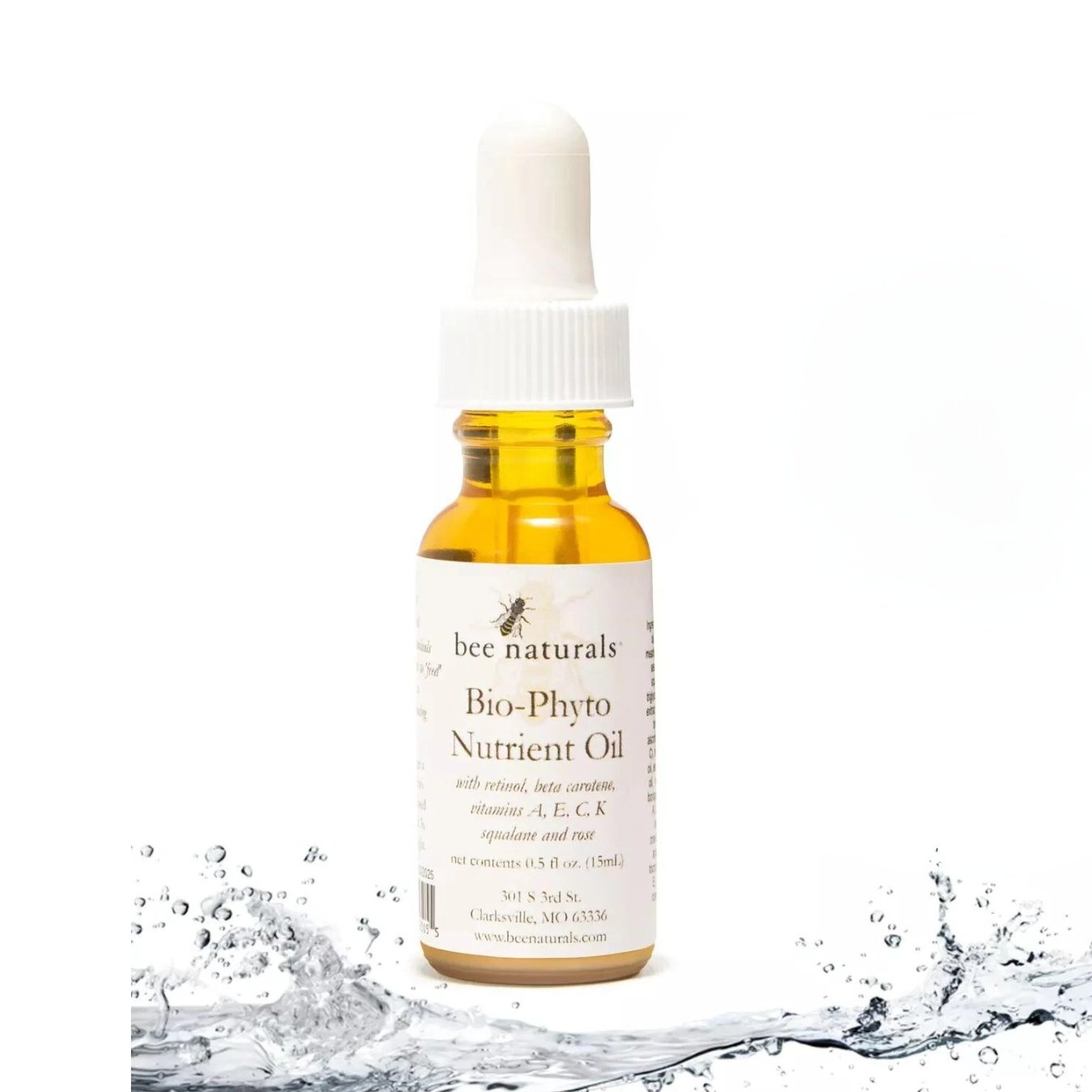 Bio - Phyto Nutrient Oil – Lightweight, Vitamin - Infused Face Oil with Vitamins A, C, E, & F & Beta - glucan | 0.5 fl oz | Hydrates, Brightens & Restores Skin - Bee Naturals