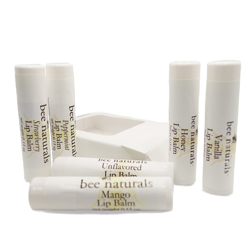 BN Lip Balms – Beeswax Base with Natural Oils, Cocoa Butter, and Vitamin E for Hydration & Healing, Multiple Flavors - Bee Naturals