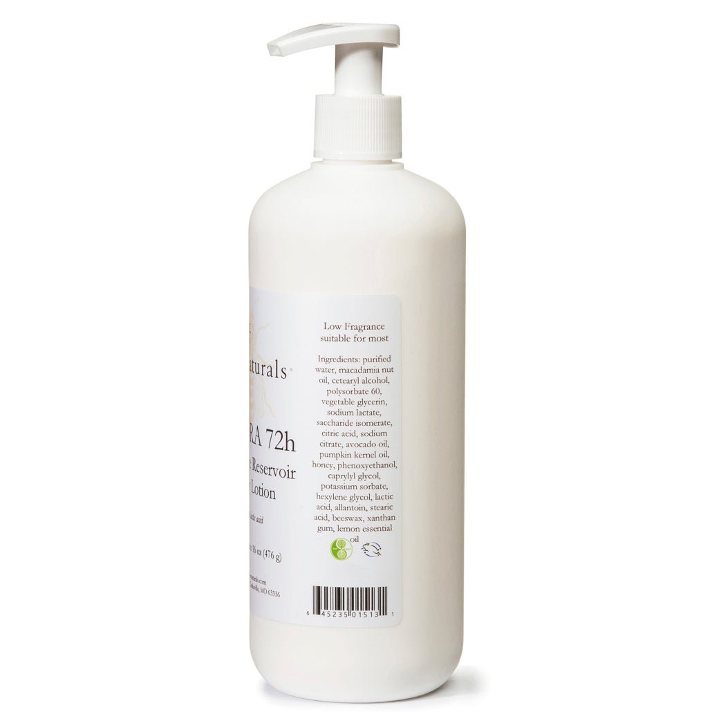 Hydra 72H Moisture Reservoir Body Lotion – Long - Lasting 72 - Hour Hydration with Avocado, Macadamia & Pumpkin Kernel Oils, Fragrance - Free, 16 oz - Bee Naturals