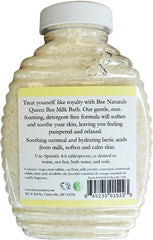 Queen Bee Milk Bath - Luxurious and Nourishing Epsom Salt Bath - Cleanly Formulated Milk Bath for Soft, Supple Skin - Gentle and Naturally Derived Formula, Suitable for All Ages - 10oz - Bee Naturals