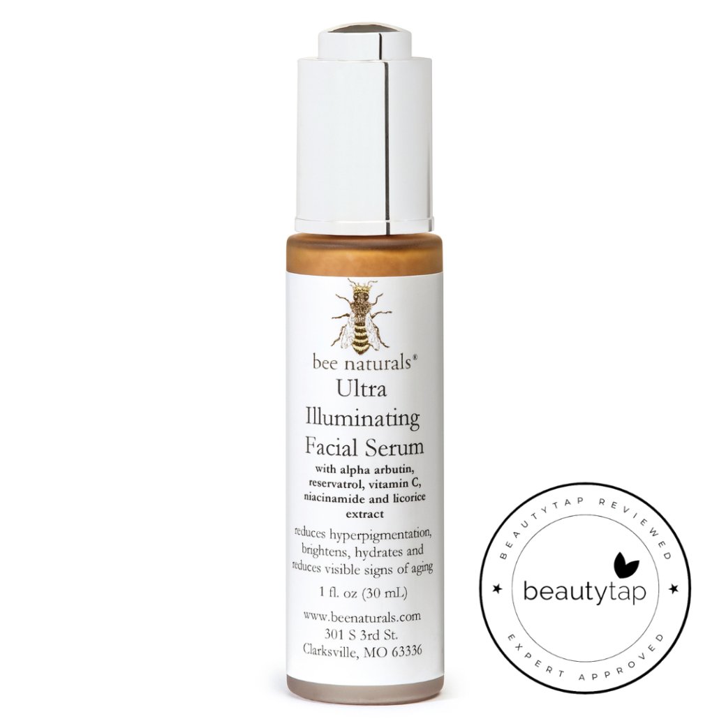 Ultra Illuminating Facial Serum - Hydrating & Brightening with Hyaluronic Acid, Vitamin C, & Niacinamide | Antioxidant Protection & Radiance Boost | 1 fl oz - Bee Naturals